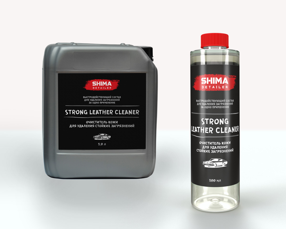 SHIMA DETAILER STRONG LEATHER CLEANER Очиститель кожи для удаления стойких загрязнений