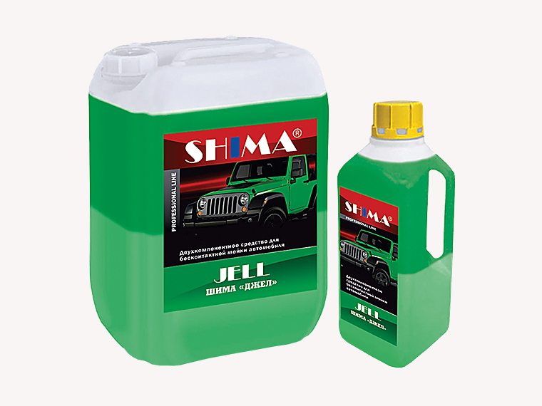 SHIMA JELL высокощелочное средство для мойки сильнозагрязненного транспорта