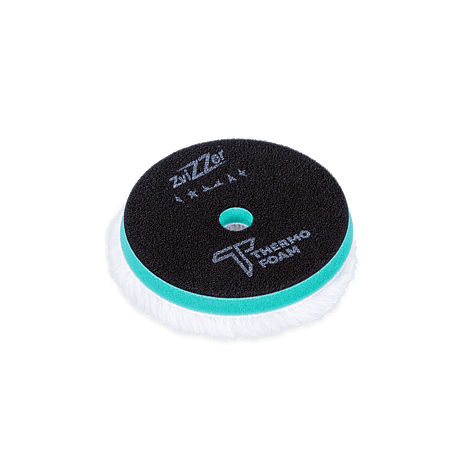ZV-TW00014030HC Zvizzer Thermo Wool 140/25/125мм Комплект 2 шт. Полировальный круг из натурального меха на твёрдом Termo поролоне с липучкой.