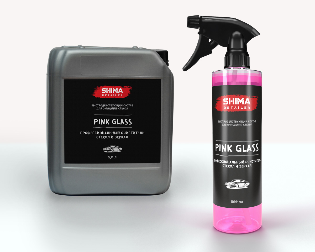 SHIMA DETAILER PINK GLASS Профессиональный очиститель стекол и зеркал
