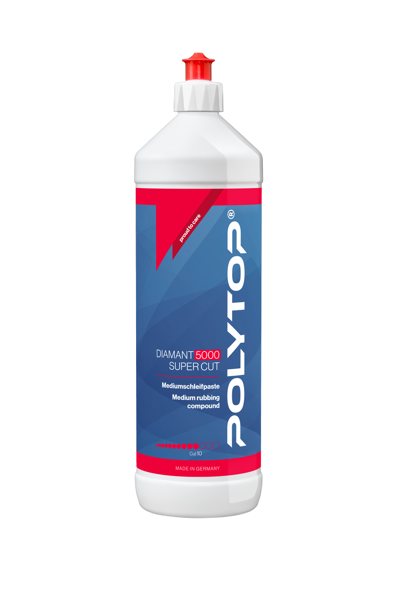 POLYTOP Diamant 5000 Super Cut - Среднеабразивная (одношаговая) полировальная паста (P3000), 1L
