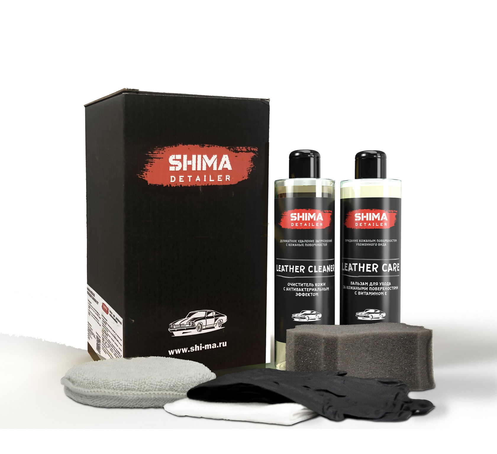 SHIMA DETAILER BASIC LEATHER CARE SET Набор для ухода за кожей автомобиля
