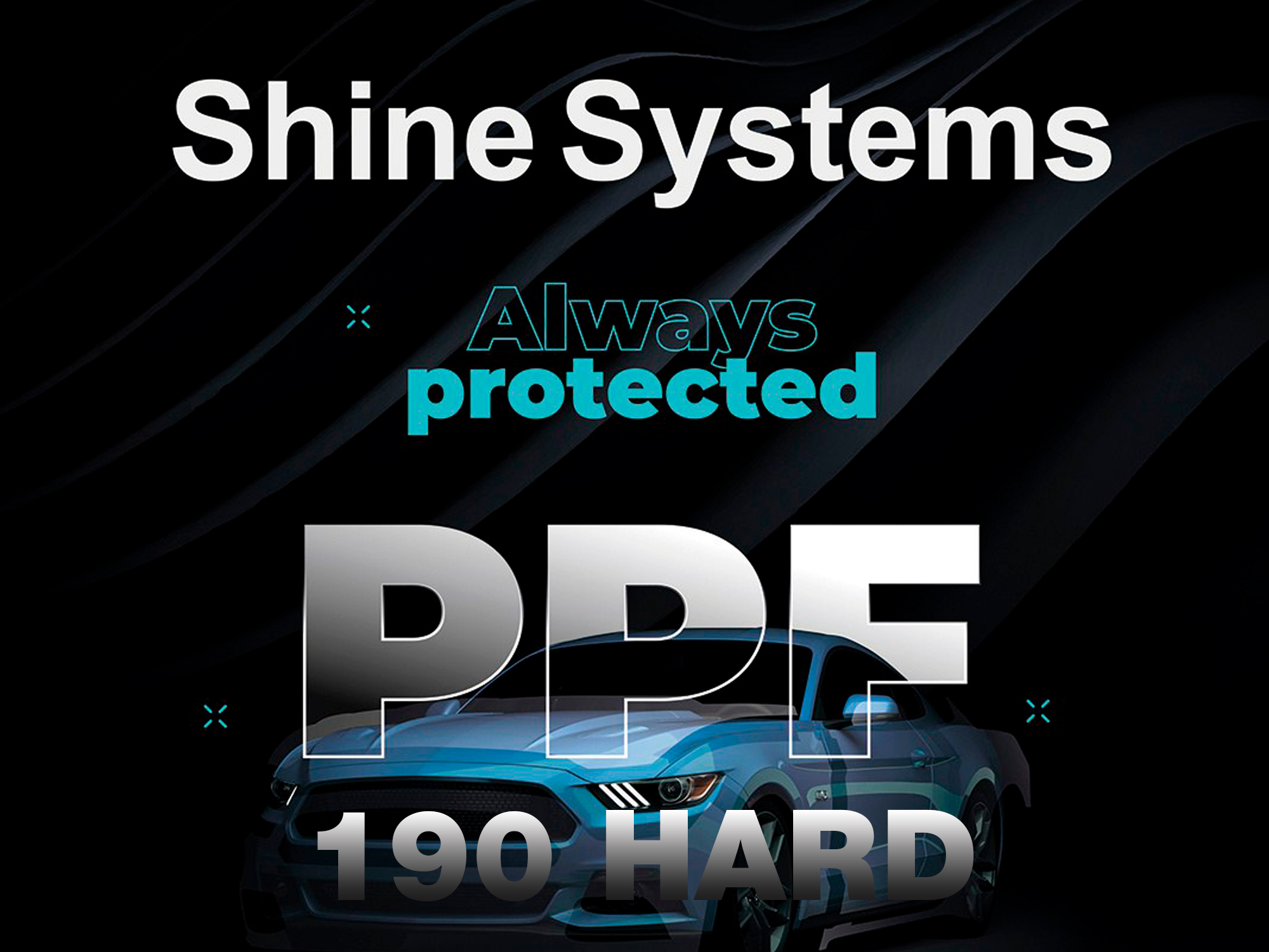 Shine Systems PPF TPU-190 Hard - антигравийная полиуретановая пленка с твердым топом (метр)